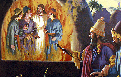 Jesus walked with Shadrach Meshach and Abednego in the fire